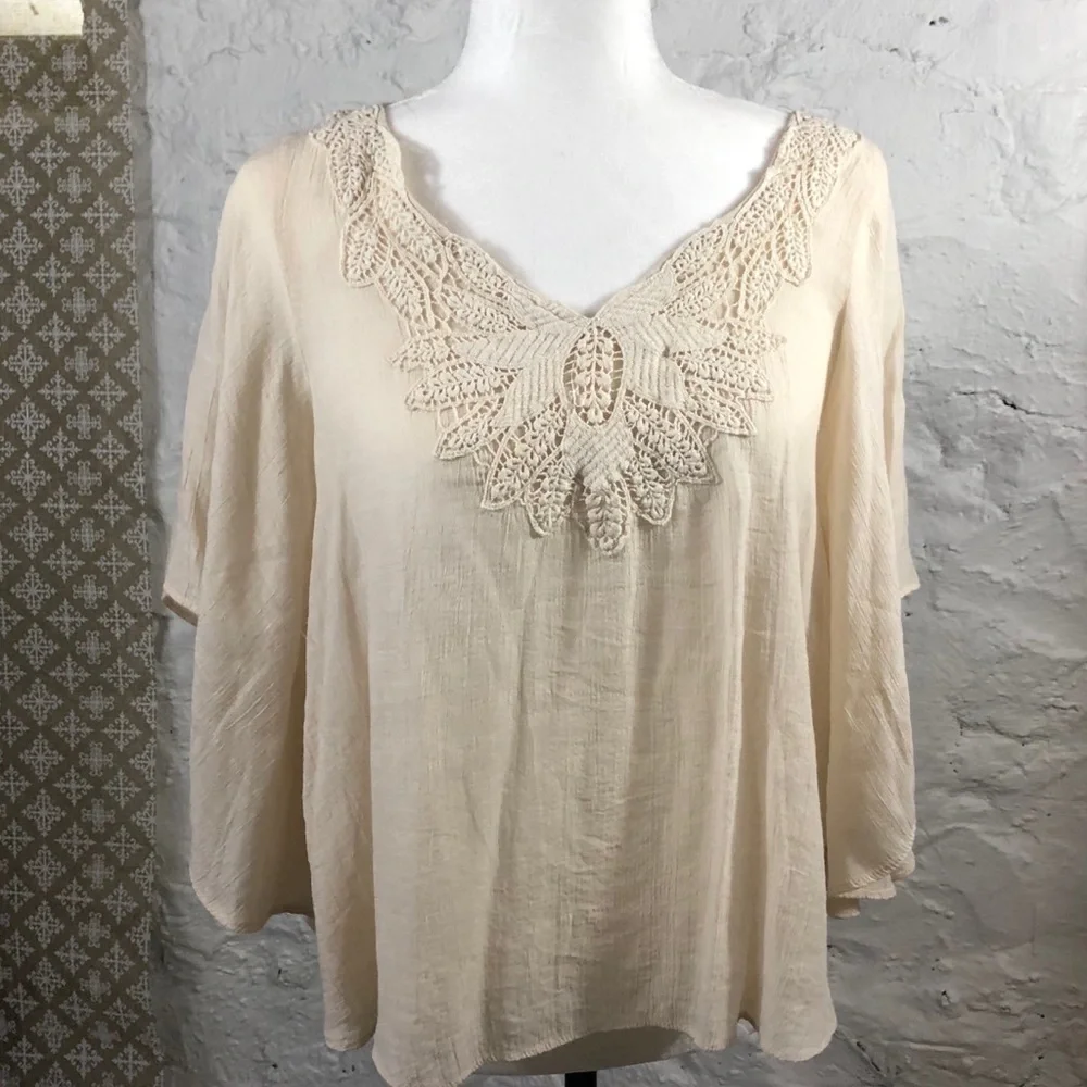 𝅺boho Batwing Dolman peasant Blouse - Picture 2 of 6